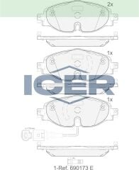 Fren Balatası Ön Fişli  Golf VII (2012>…) Leon (2012>…)/ Arteon (2017>…) Caddy IV (2015>2020) Caddy V (2021>…) Golf Alltrack (2014>…) Golf Sportsvan (2014>…)  Passat (2014>…) Tiguan (2016>…) Touran (2015>…) / A3 (2012>…) Q