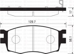SP1186 ÖN FREN BALATA HYUNDAI ACCENT ERA 1.4L 1.6L benzinli 06-10 1.5L CRDi dizel 06-> / İ20 1.4L D4FC CRD