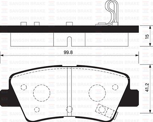 SP1401 ARKA FREN BALATA HYUNDAI ACCENT BLUE 1.4L 1.6L benzinli 10-> 1.6L CRDi dizel 10-> / ELANTRA 1.6L D4F
