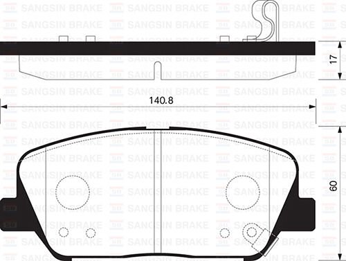 SP1403 ÖN FREN BALATA HYUNDAI İ30 1.6L G4FD GDİ GAMMA (140hp) 11-> 1.4L 1.6L CRDi DİZEL 12-> / KIA CEED 1.6