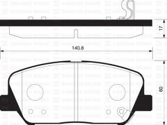 SP1403 ÖN FREN BALATA HYUNDAI İ30 1.6L G4FD GDİ GAMMA (140hp) 11-> 1.4L 1.6L CRDi DİZEL 12-> / KIA CEED 1.6